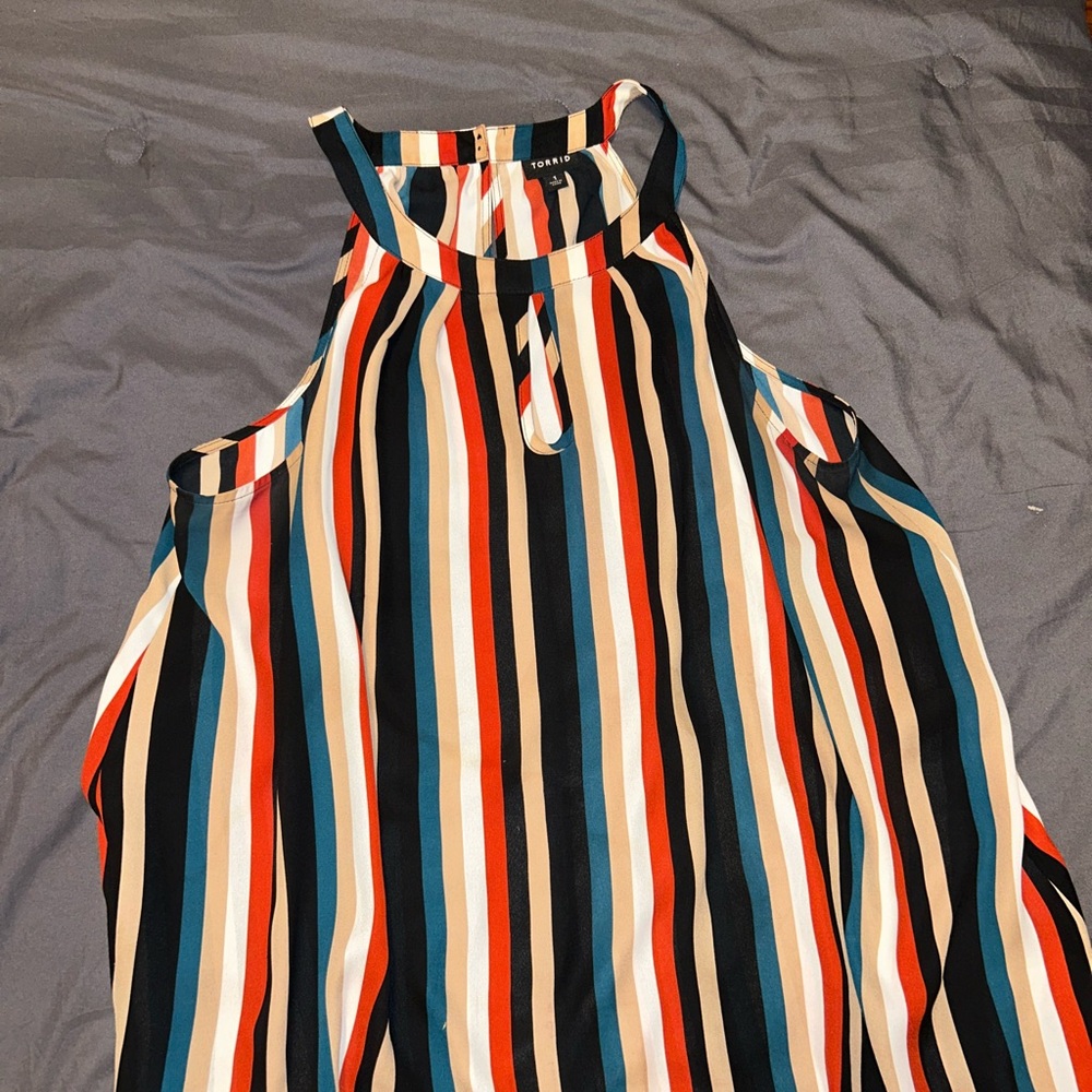 Torrid Multi colored Sleeveless Blouse